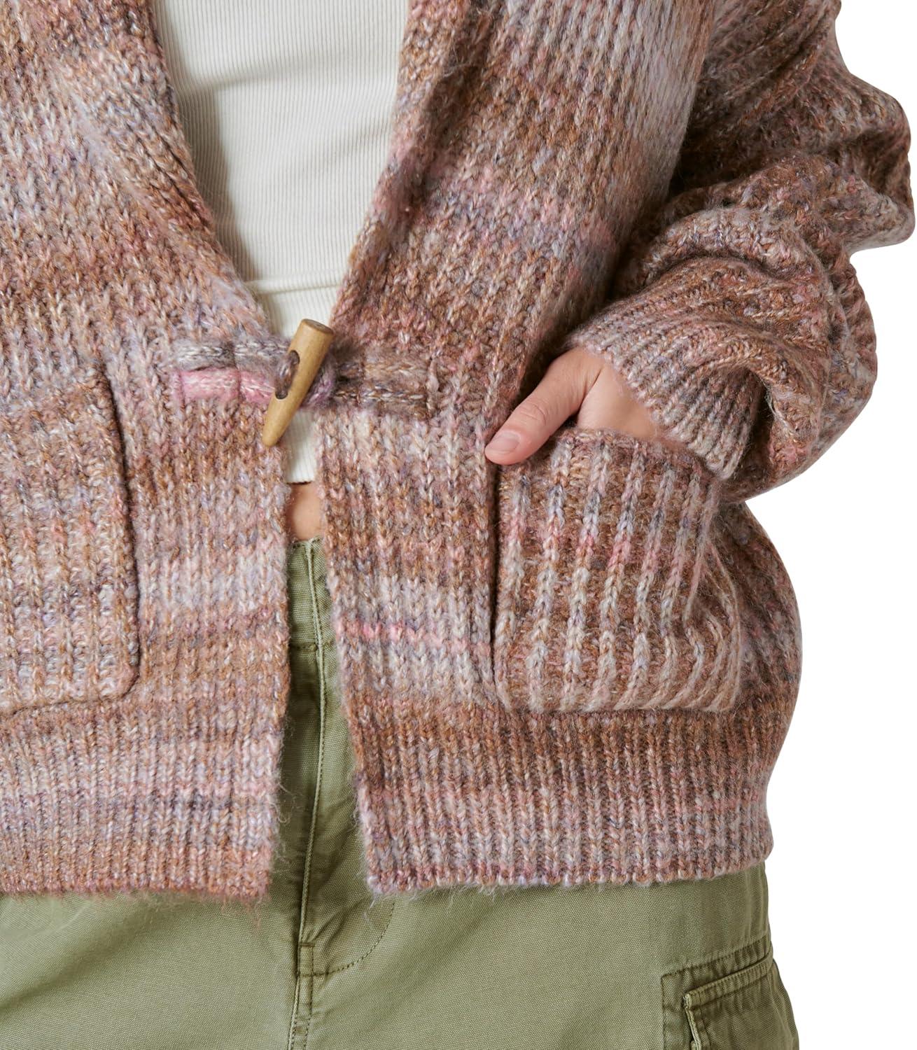 image:imageLucky Brand Womens Womens Toggle Front CardiganBerry Conserve Multi