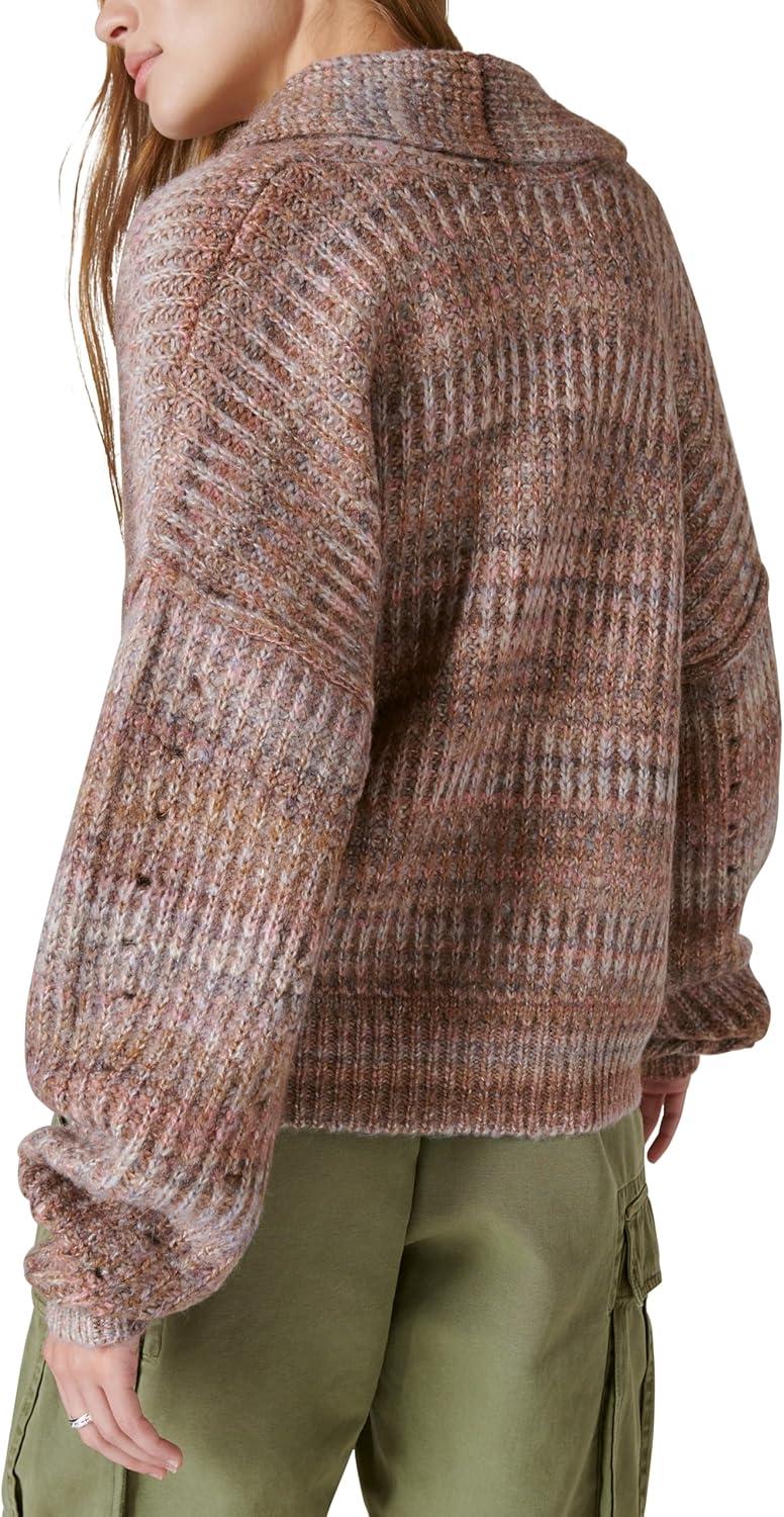 image:imageLucky Brand Womens Womens Toggle Front CardiganBerry Conserve Multi