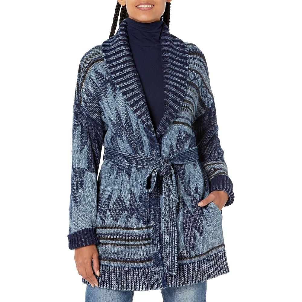 image:imageLucky Brand Womens Lucky Brand Womens Lucky Heritage CardiganDenim Combo