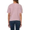 Lucky Brand Women’s Puff Sleeve Pointelle Sweater Tee(Elderberry)