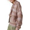 Lucky Brand Women’s Women’s Toggle Front Cardigan(Berry Conserve Multi)