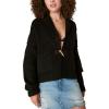 Lucky Brand Women’s Women’s Toggle Front Cardigan(Black)