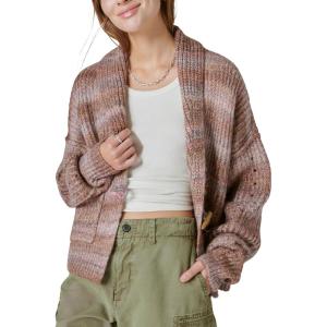Lucky Brand Women’s Women’s Toggle Front Cardigan(Berry Conserve Multi)