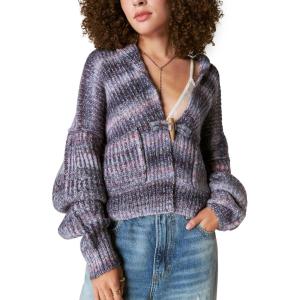 Lucky Brand Women’s Women’s Toggle Front Cardigan(Taupe Multi)
