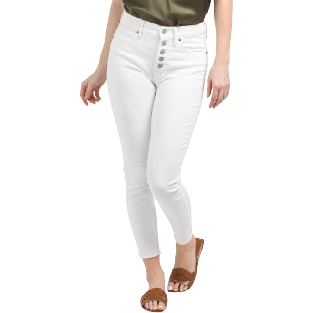 image:imageLucky Brand Womens High Rise Bridgette Skinny JeansClean White Fray Wash