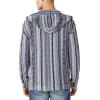Lucky Brand Men’s Loop Terry Vertical Stripe Baja Hoodie(Multi)