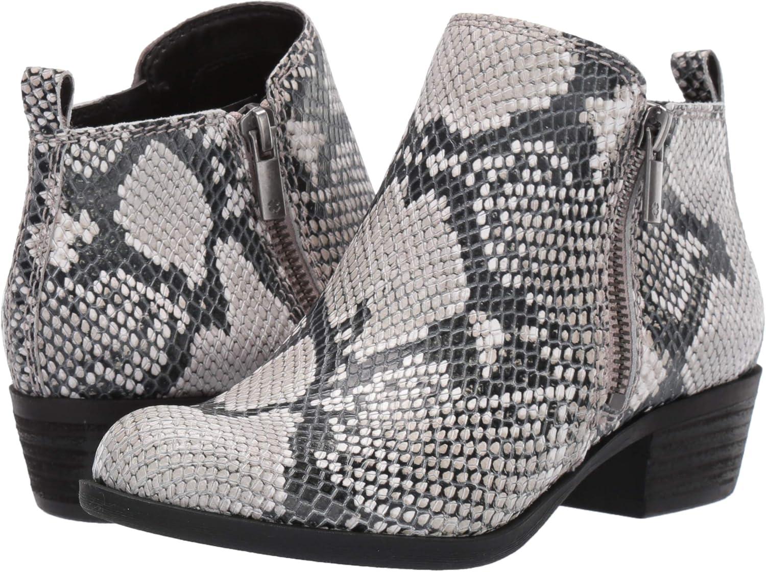 image:imageLucky Brand Womens Basel Ankle BootiesBlackWhite