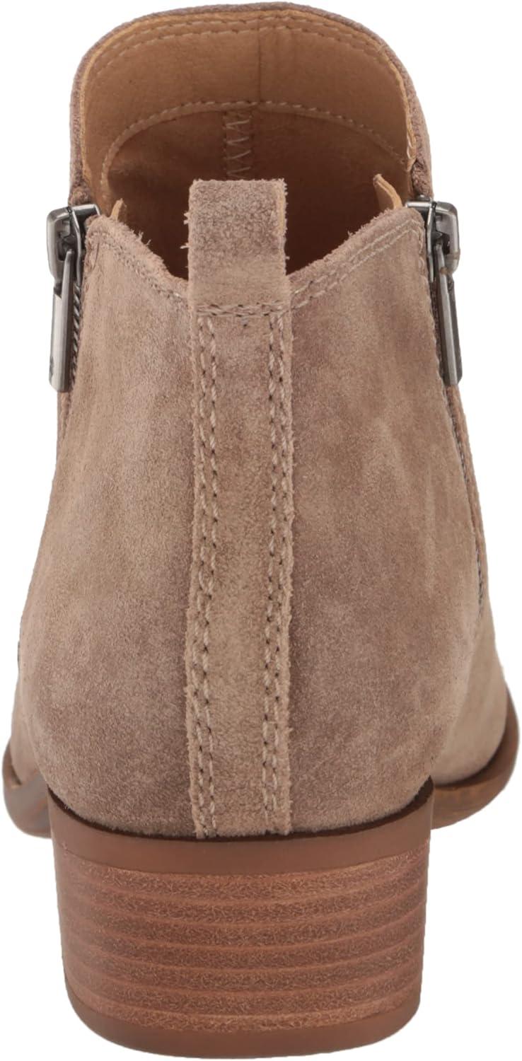 image:imageLucky Brand Womens Basel Ankle BootiesDark MushroomNatural Oiled Suede