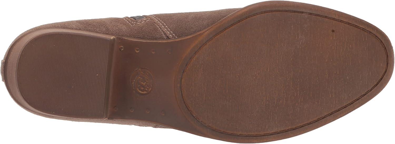 image:imageLucky Brand Womens Basel Ankle BootiesDark MushroomNatural Oiled Suede