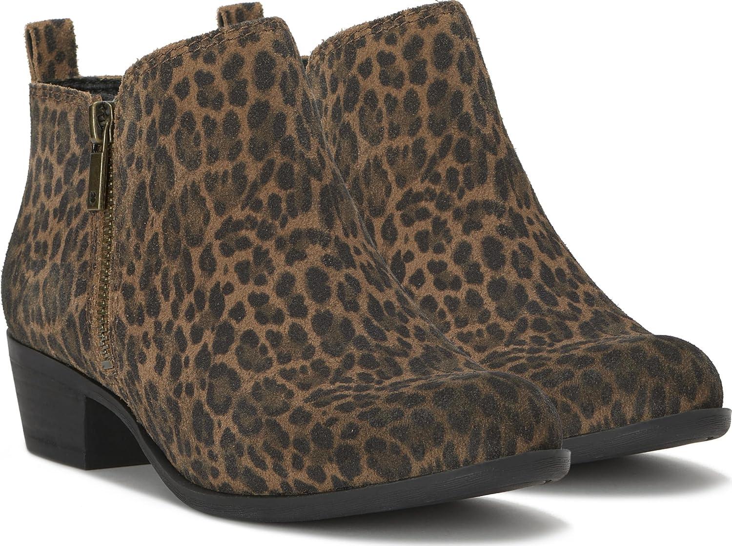 image:imageLucky Brand Womens Basel Ankle BootiesNatural Leopard