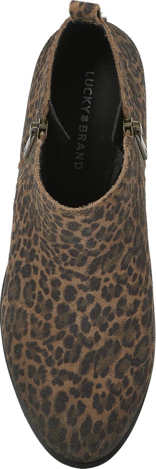 image:imageLucky Brand Womens Basel Ankle BootiesNatural Leopard