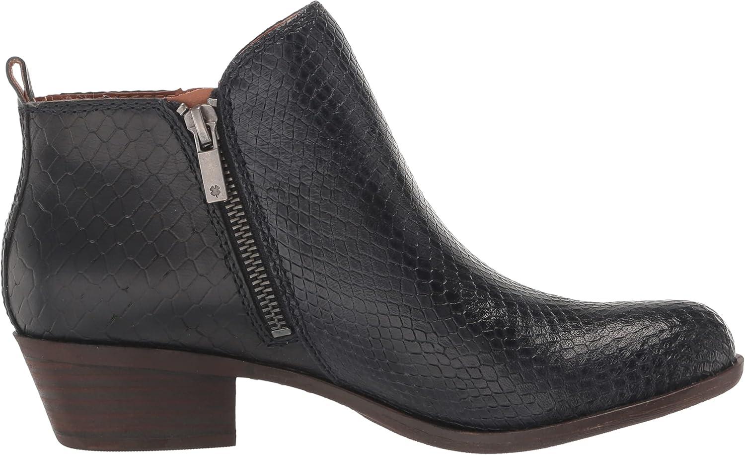 image:imageLucky Brand Womens Basel Ankle BootiesNavy Blazer