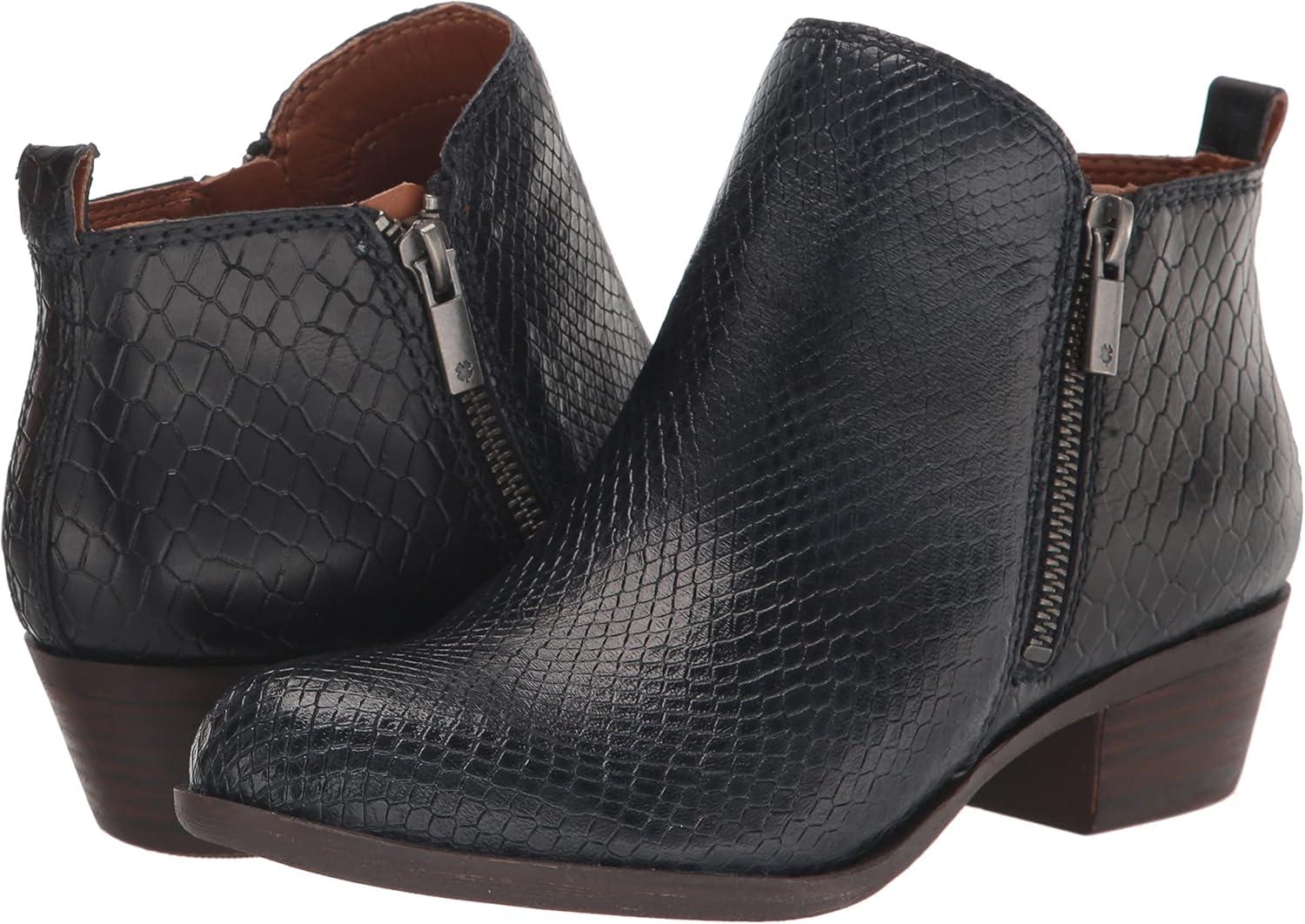 image:imageLucky Brand Womens Basel Ankle BootiesNavy Blazer