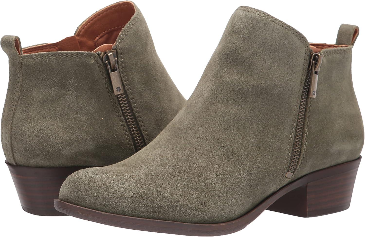 image:imageLucky Brand Womens Basel Ankle BootiesOlive Night