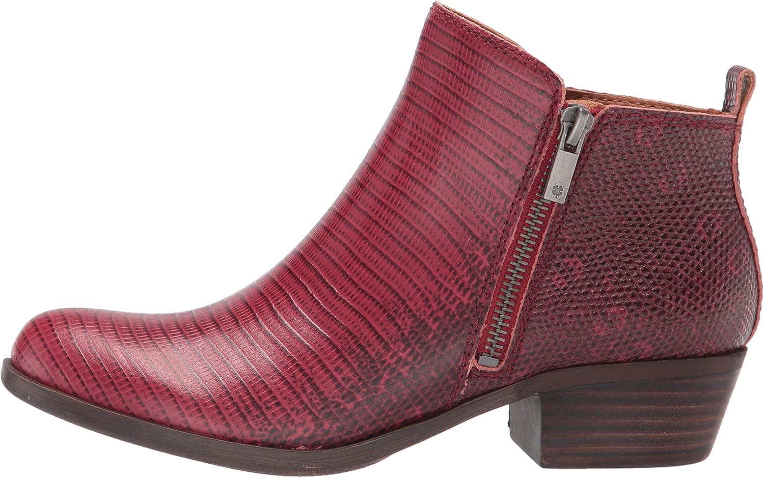 image:imageLucky Brand Womens Basel Ankle BootiesRio Red