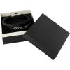 Lucky Brand 4-Row Faux Leather Black Bracelet for Men 8.25″, Stainless Steel Pendant Bracelet