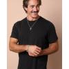 Lucky Brand Cross Necklace for Men 22″, Logo Cross Pendant Chain Necklace