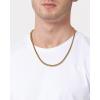 Lucky Brand Mens Jewelry Set with Box Chain Necklace 22″ and Bracelet 8.5″, Gold Tone-Plated Stainless Steel