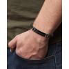 Lucky Brand Stainless Steel and Braided Bracelet for Men 8.5″, Braided Multirow Bracelet