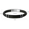 Lucky Brand Stainless Steel and Braided Bracelet for Men 8.5″, Braided Multirow Bracelet