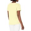 Lucky Brand Womens Classic V-Neck Tee(#734 Lemon Drop)