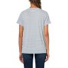 Lucky Brand Womens Classic V-Neck Tee(Blue Stripe)