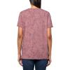 Lucky Brand Womens Classic V-Neck Tee(Burgundy Multi)