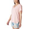 Lucky Brand Womens Classic V-Neck Tee(Papaya Punch)