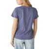 Lucky Brand Women’s Fender Foil Classic Crew T-Shirt(Crown Blue)