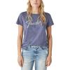 Lucky Brand Women’s Fender Foil Classic Crew T-Shirt(Crown Blue)