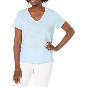 Lucky Brand Womens Classic V-Neck Tee(Blue Bell)