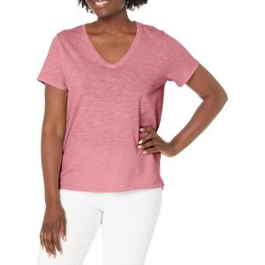 Lucky Brand Womens Classic V-Neck Tee(Heather Rose)