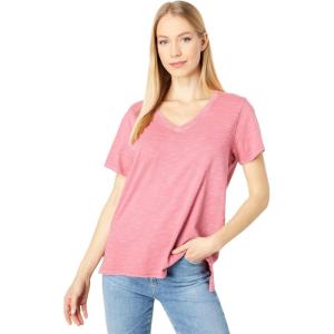 Lucky Brand Womens Classic V-Neck Tee(Porcelain Rose)