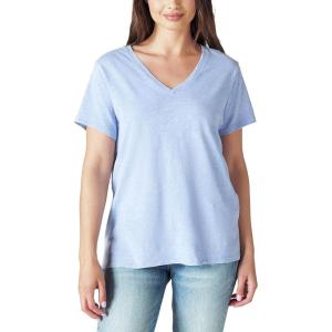 Lucky Brand Womens Classic V-Neck Tee(Provence)