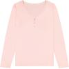 Lucky Brand Women’s Pajama Set – 2 Piece Henley Sleep Shirt and Lounge Pants – Silky Soft Sleepwear for Women(Blooming Rose/Boho Blooms)