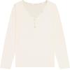 Lucky Brand Women’s Pajama Set – 2 Piece Henley Sleep Shirt and Lounge Pants – Silky Soft Sleepwear for Women(Gardenia/Breezy Ditsy)