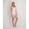 Lucky Brand Women’s Pajama Set – 4 Piece Sleep Shirt, Tank Top, Pajama Pants, Lounge Shorts (S-XL)(Carmens Bouquet)