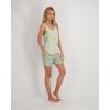 Lucky Brand Women’s Pajama Set – 4 Piece Sleep Shirt, Tank Top, Pajama Pants, Lounge Shorts (S-XL)(Whimsical Fields)