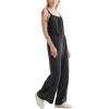 Lucky Brand Women’s Sleeveless Square Neck Jumpsuit(Jet Black)