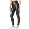 Lucky Brand Womens Vegan Leather Legging(Jet Black)