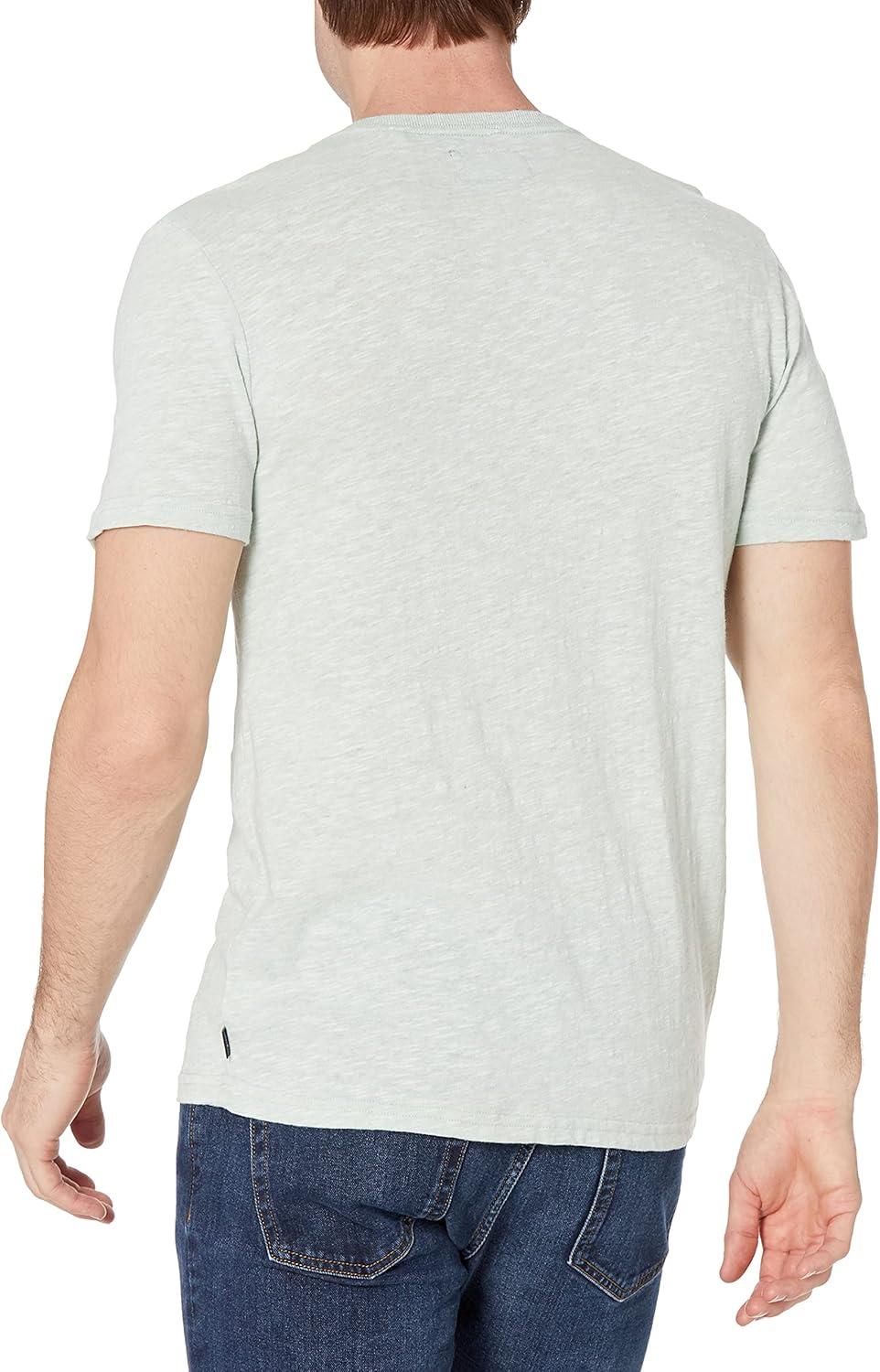 image:imageLucky Brand Mens Short Sleeve Linen Henley ShirtSurf Spray