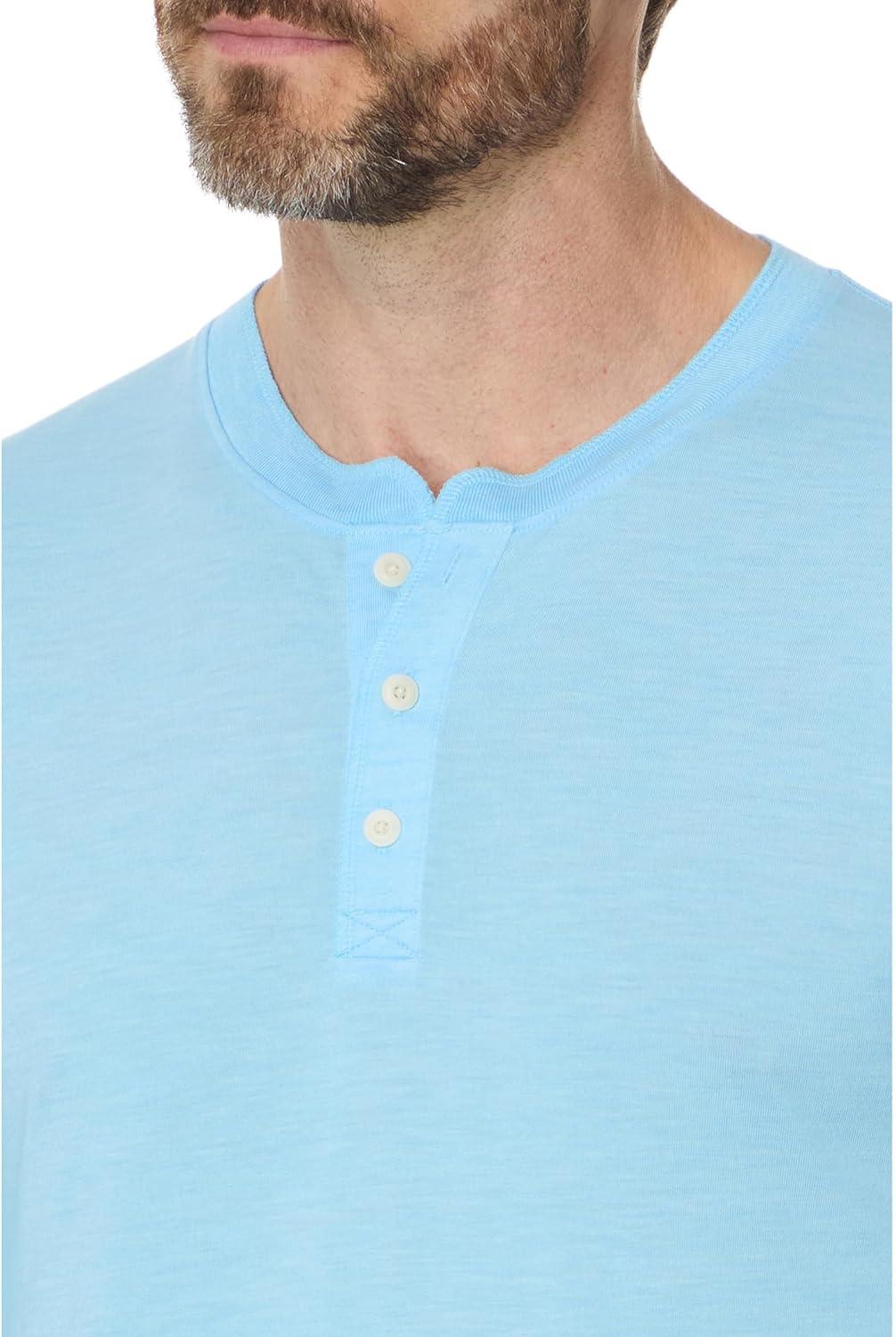 image:imageLucky Brand Mens Tencel Jersey Long Sleeve HenleyBaltic Sea