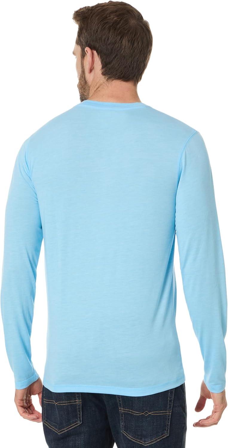 image:imageLucky Brand Mens Tencel Jersey Long Sleeve HenleyBaltic Sea