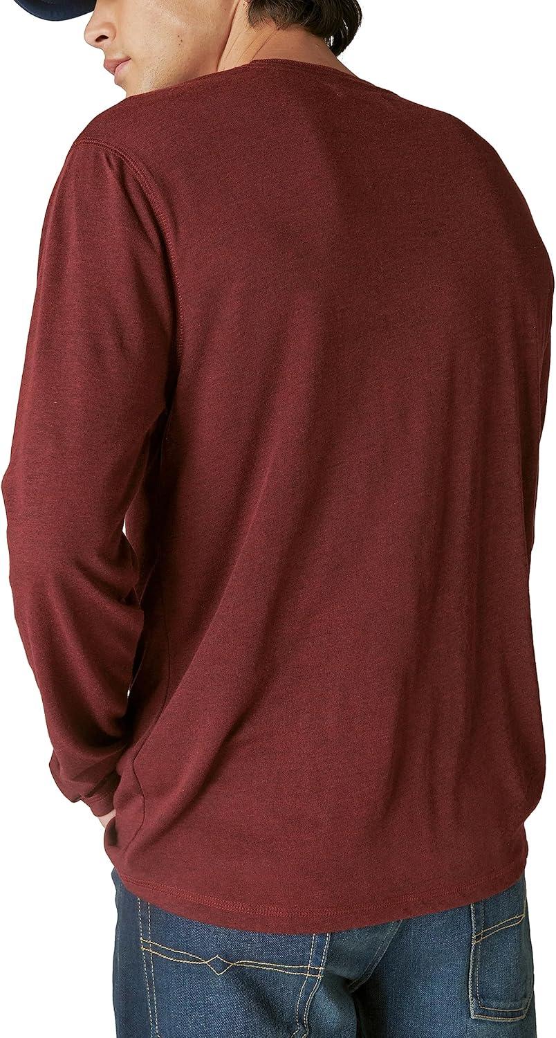 image:imageLucky Brand Mens Tencel Jersey Long Sleeve HenleyPort Royale