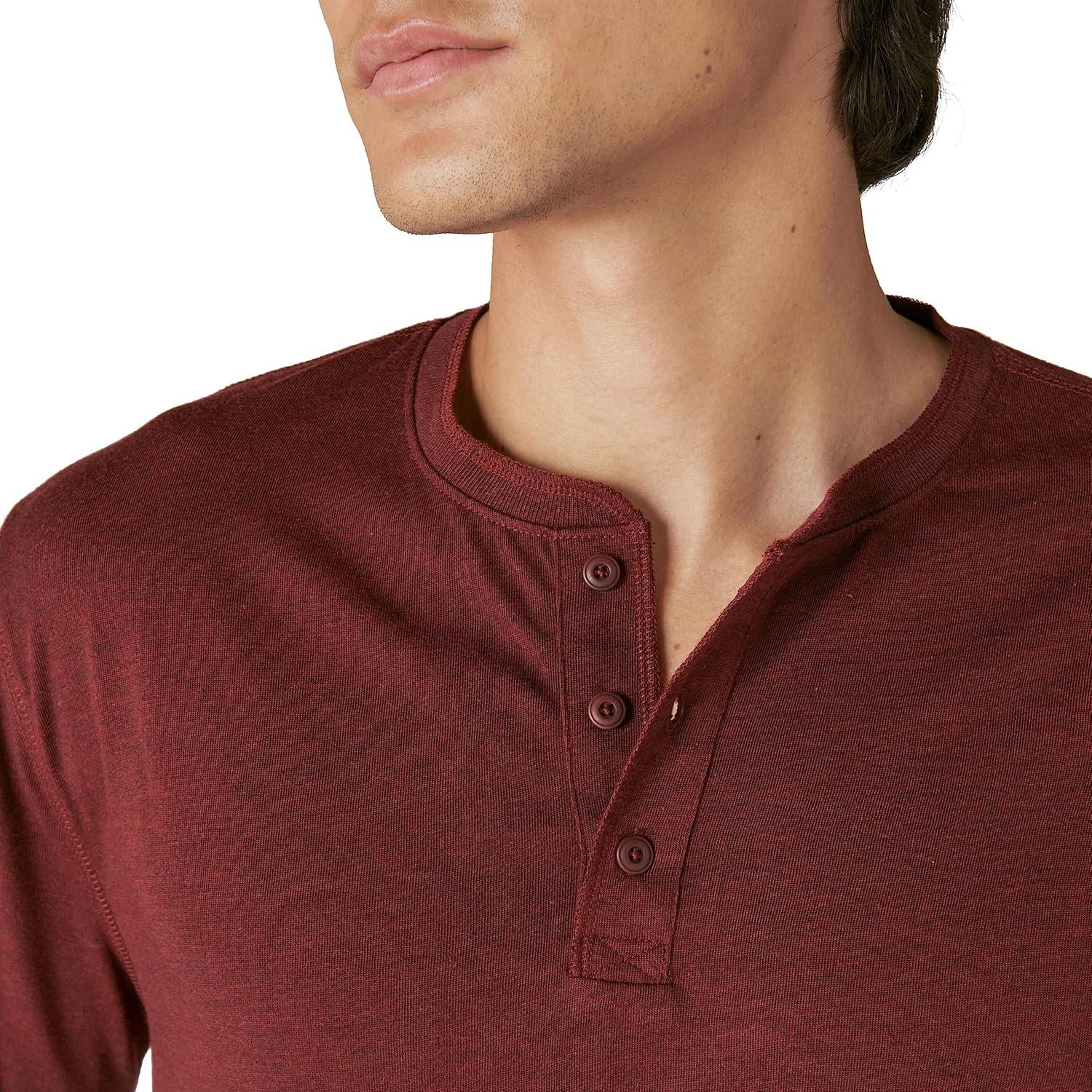 image:imageLucky Brand Mens Tencel Jersey Long Sleeve HenleyPort Royale