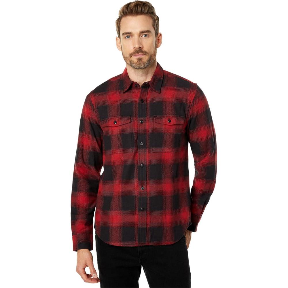 image:imageLucky Brand Mens Long Sleeve Plaid Workwear Cloud Soft Flannel ShirtRed Plaid