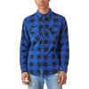 Lucky Brand Men’s Buffalo Plaid Knit Shirt(Blue Multi)