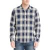 Lucky Brand Men’s Buffalo Plaid Knit Shirt(Indigo Plaid)