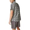 Lucky Brand Men’s Ikat Short Sleeve Shirt(Black/White)