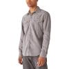 Lucky Brand Men’s Lucky Brand Men’s Corduroy Western Long Sleeve Shirt(Frost Gray)